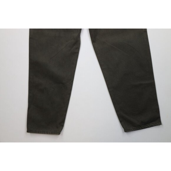 Deadstock Vintage 90s Streetwear Mens 33x34 Baggy Relaxed Skateboard Jeans Green - Picture 11 of 12
